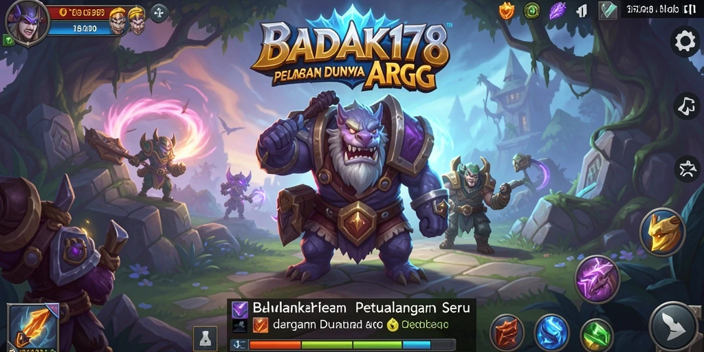 Tampilan intens dari aksi gameplay ARPG yang mendebarkan.