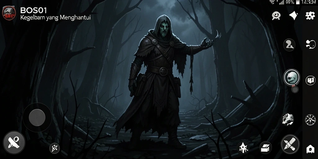 Gameplay menakutkan dengan suasana mencekam di BOS01.