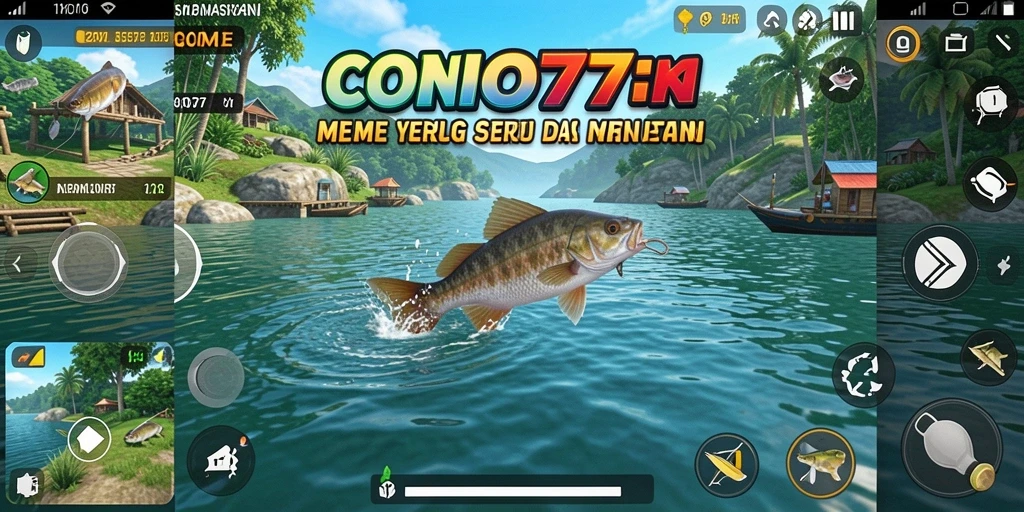 Tampilkan gameplay COO77 saat menangkap ikan yang menakjubkan.