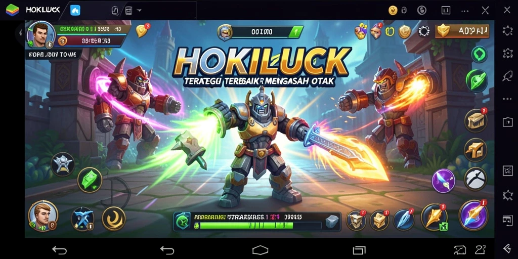 Screenshot HOKILUCK menampilkan momen strategis di lapangan.