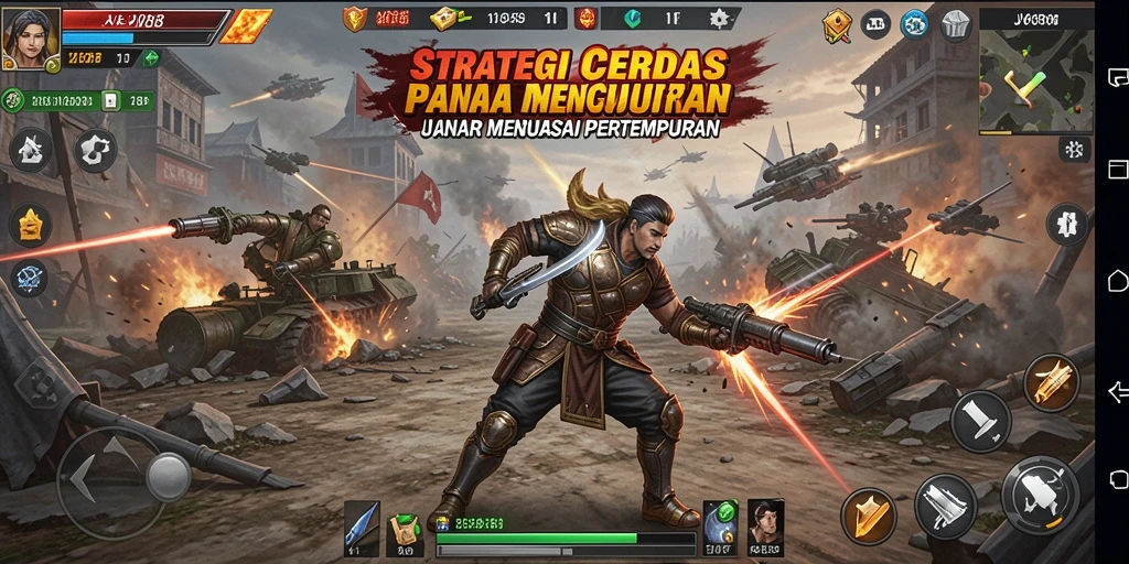 Screenshot gameplay JV88 yang menunjukkan aksi strategi mendebarkan.