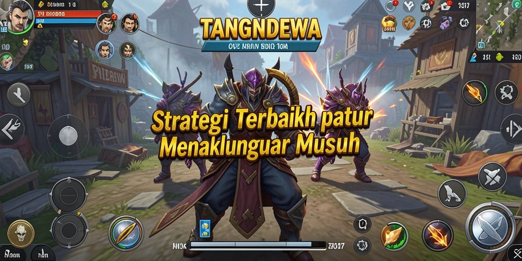 Tangkapan layar dari gameplay strategis TANGANDEWA yang menegangkan.
