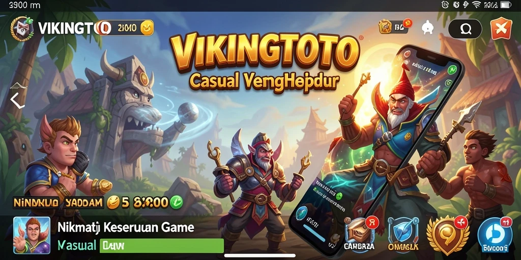 Screenshot gameplay VIKINGTOTO menampilkan keseruan dalam level yang penuh warna.